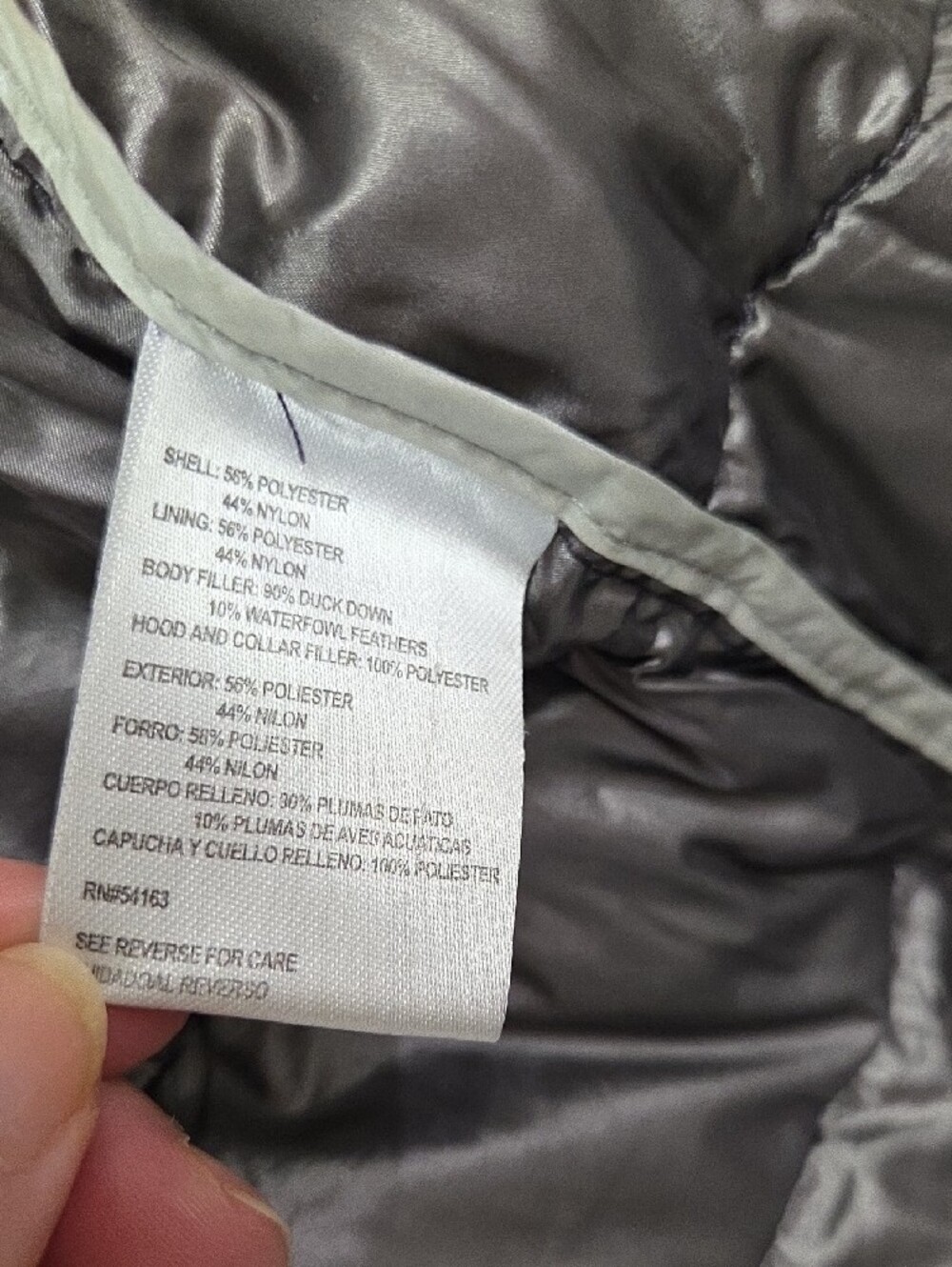 Andrew Marc Women's Black Quilted Long Puffer Jacket Sz Med Down - Picture 5 of 7